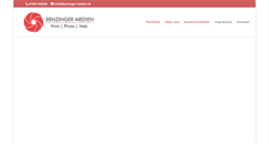 Desktop Screenshot of benzinger-medien.de