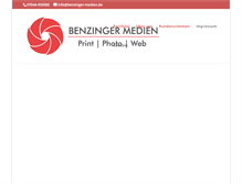 Tablet Screenshot of benzinger-medien.de